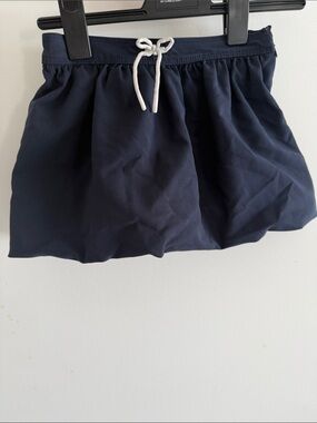 Zara kids Navy Blue Drawstring Balloon Skirt